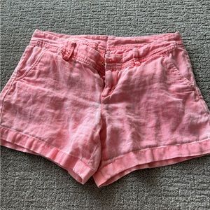 Lilly Pulitzer Calla linen shorts orange 6